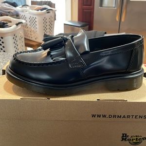 Dr. Martens Black Adrian Tassel Leather Loafers New in box. Runs on larger size
